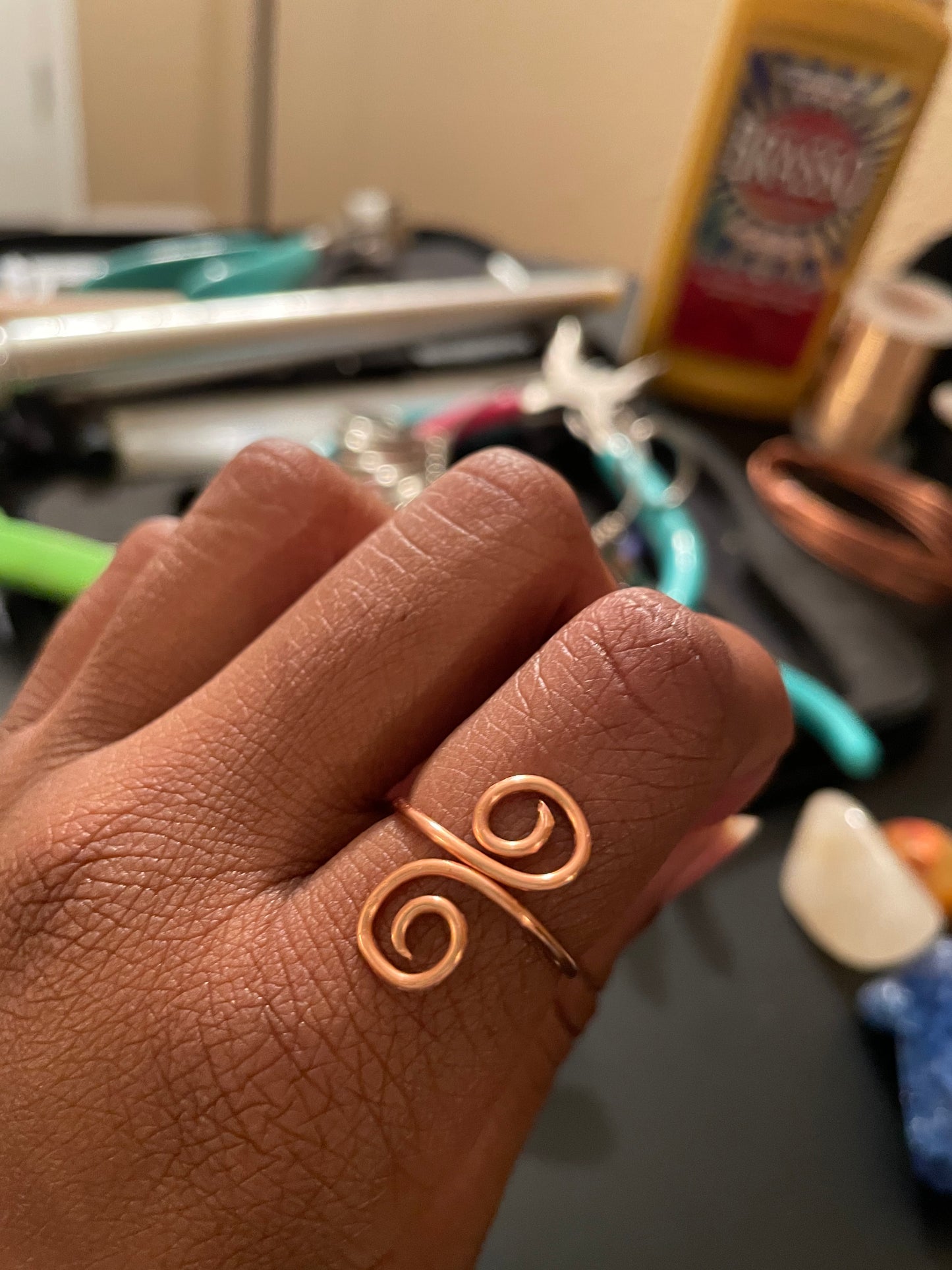 CUSTOM Copper Wire Rings