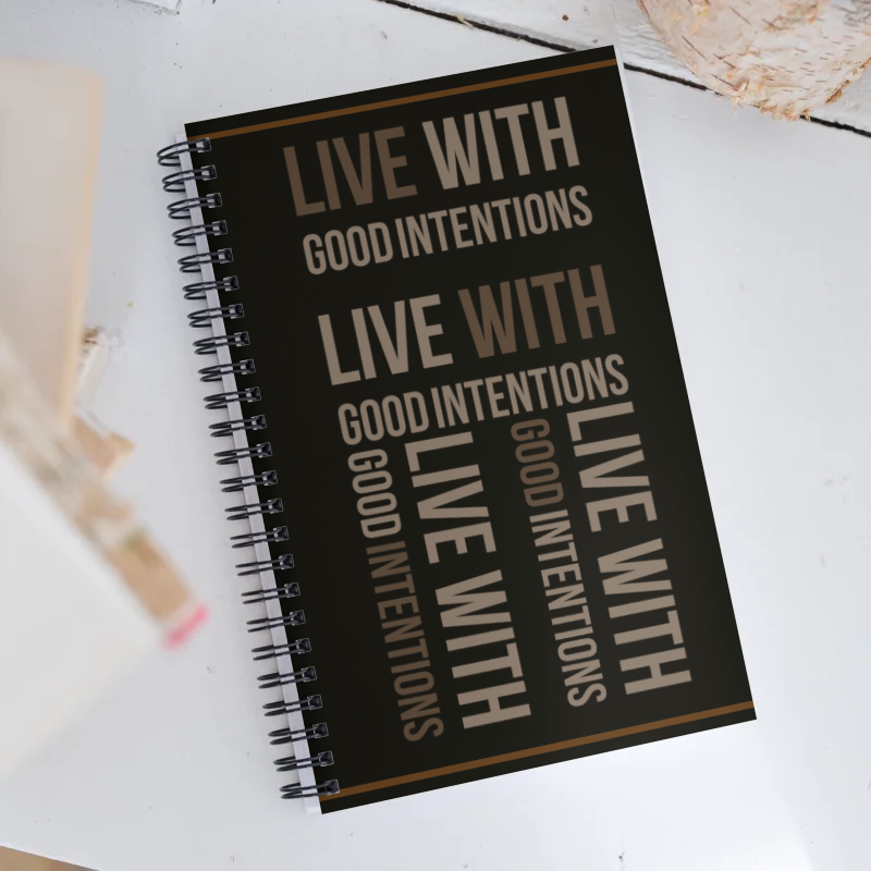 NBN Good intentions Spiral Notebook