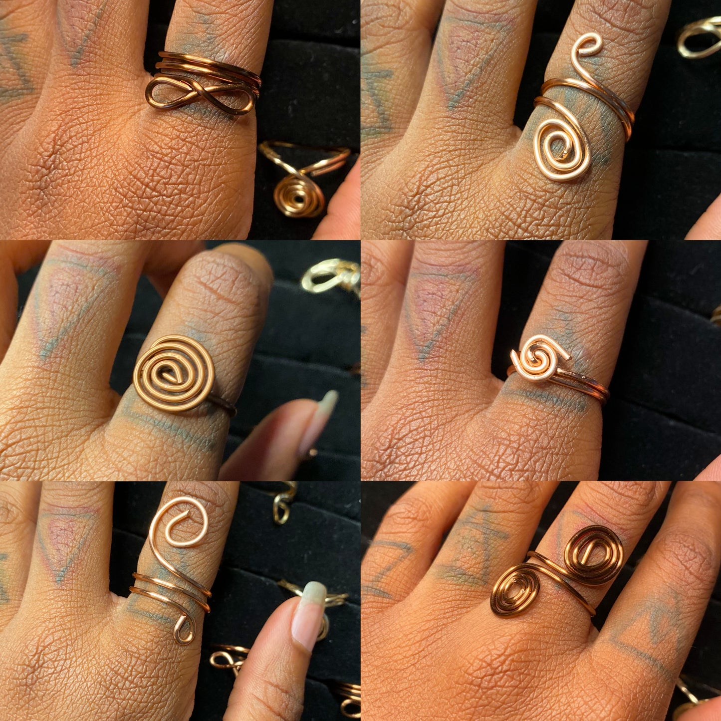 CUSTOM Copper Wire Rings