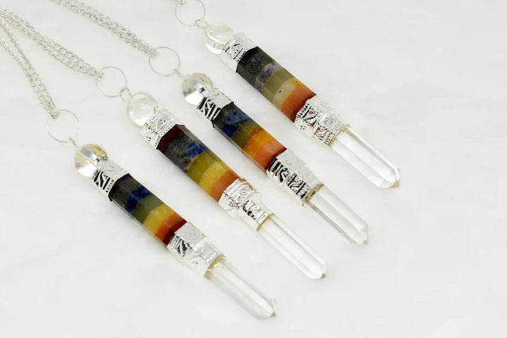 7 Chakra Crystal Pendulums