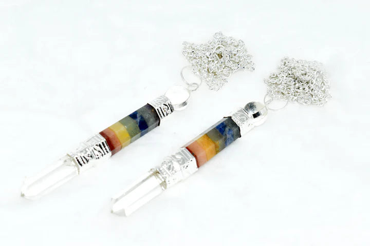 7 Chakra Crystal Pendulums